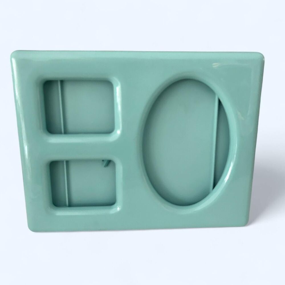Vintage Tupperware Teal Blue Picture Frame